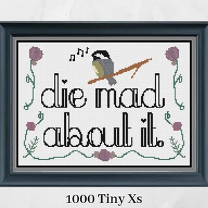 PATTERN | Die Mad About It Cross Stitch
