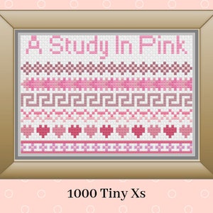 PATTERN | A Study In Pink Cross Stitch