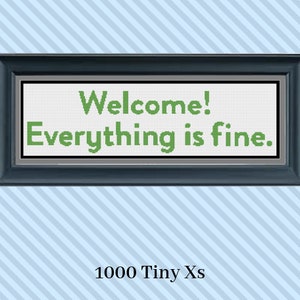 PATTERN | Welcome! The Good Place Cross Stitch