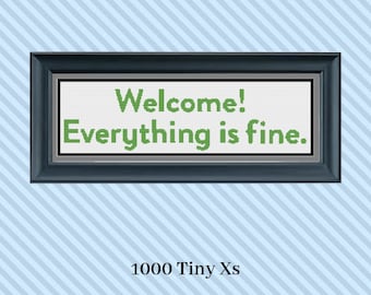 PATTERN | Welcome! The Good Place Cross Stitch