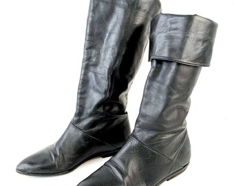 womens flat pirate boots