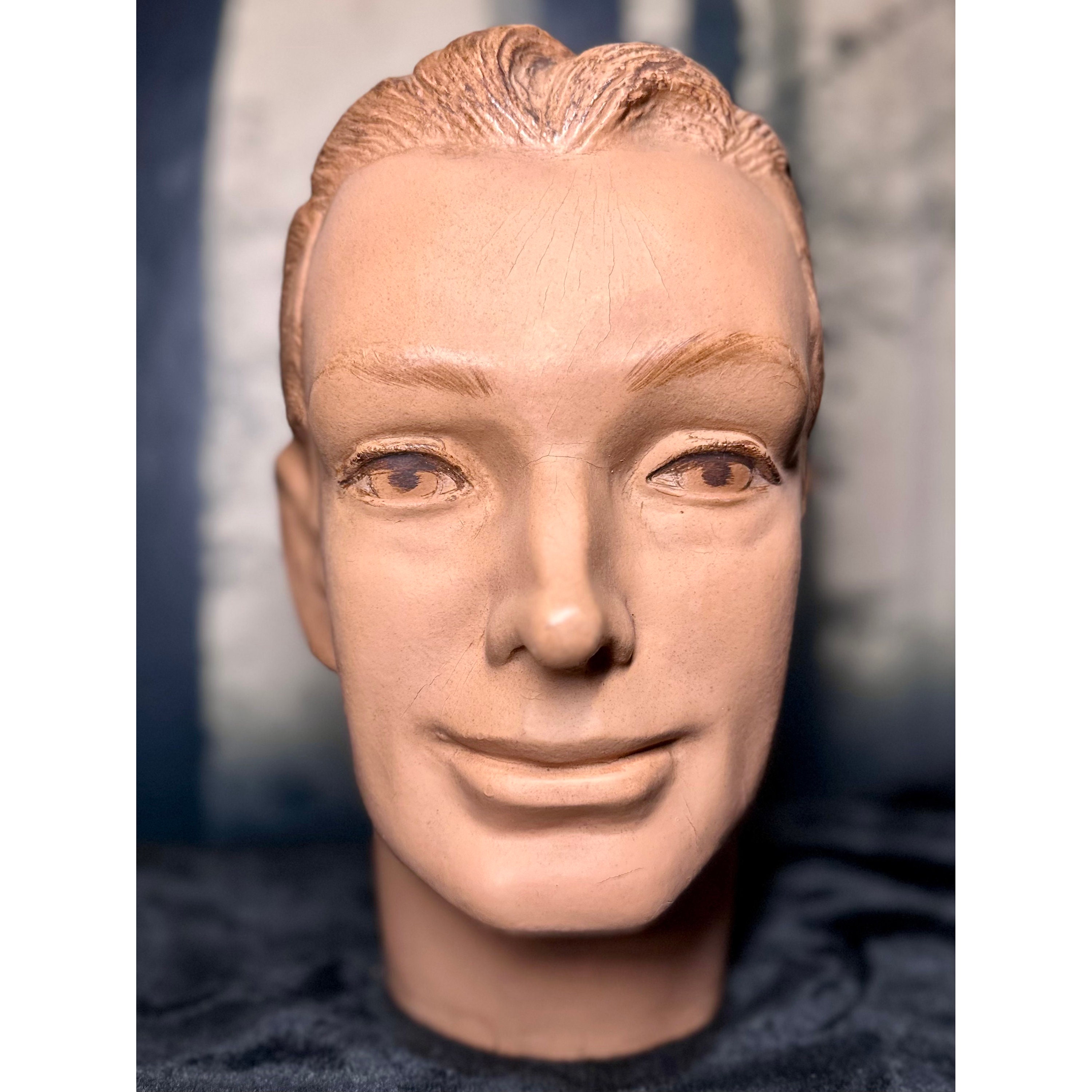 Instant Photo Download, Male Mannequin Head, Good Looking, Fashion