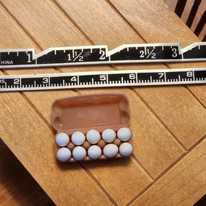 1:12 Scale Sweet carton of eggs. Adorable! FREE SHIPPING