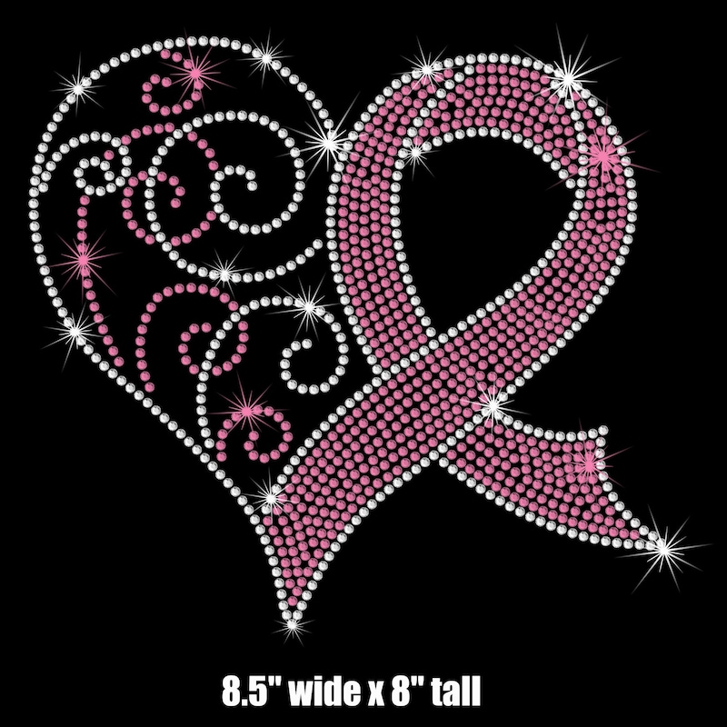 Cancer Ribbon Rhinestone Breast Cancer Bling - Etsy