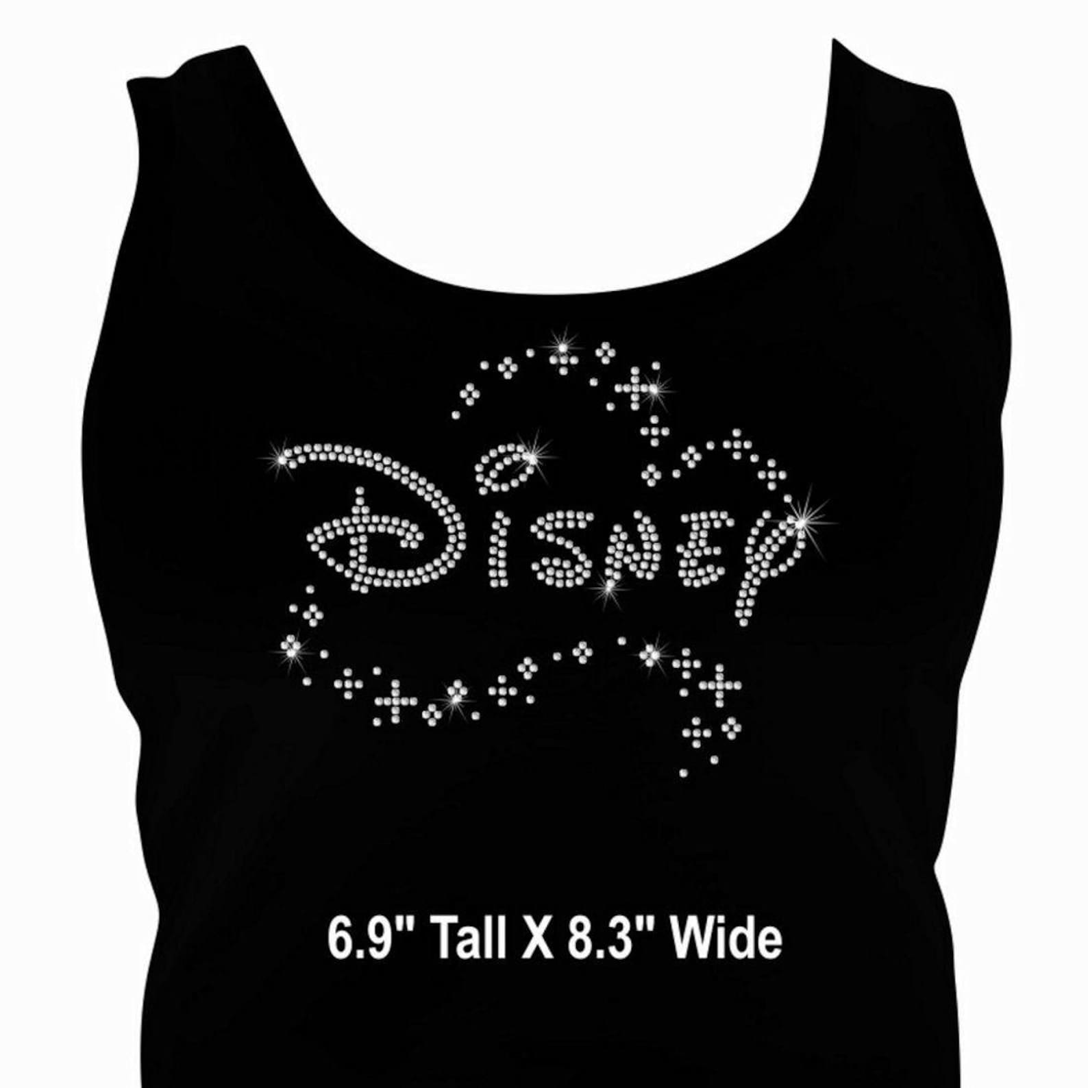Sparkle Disney Iron on Rhinestone Transfer Bling TRANSFER Etsy