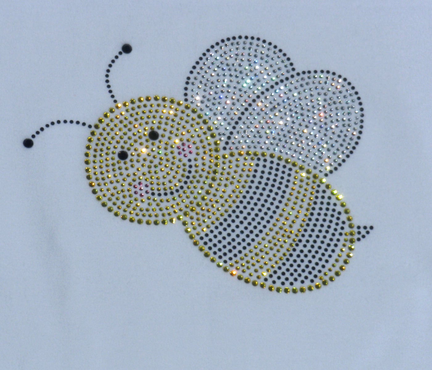 6.5 Inch Bumble Bee Rhinestone Iron on Transfer for Bumblebee Costume ...