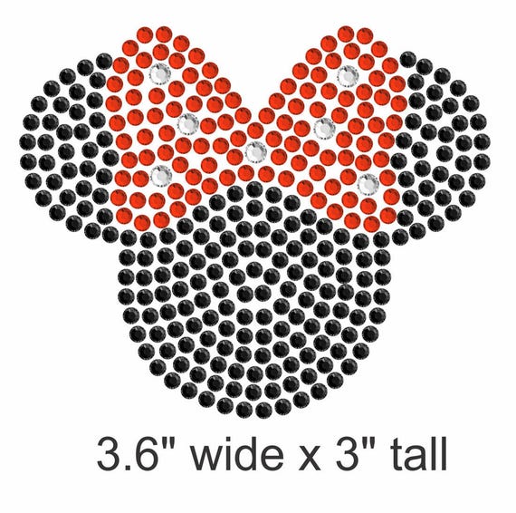 7/" Clear Beauty and the Beast iron on rhinestone transfer applique Disney decal