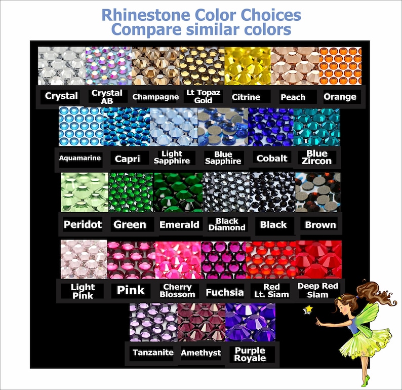 1.7" Disney Font Iron On NAME transfer PERSONALIZED rhinestone decal patch letters image 5