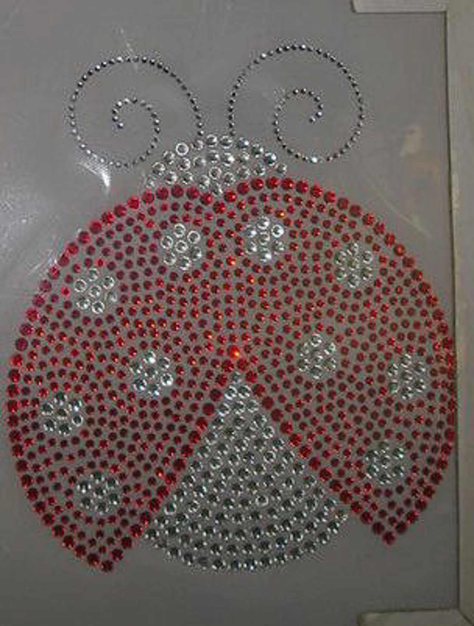 6.4 Red/clear LADYBUG Rhinestone Iron on Transfer Lady Etsy
