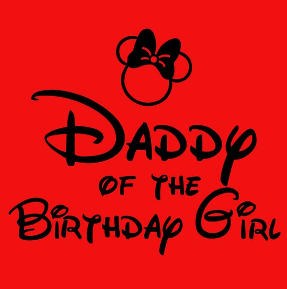 Daddy of the Birthday Girl iron on vinyl transfer DIY applique patch