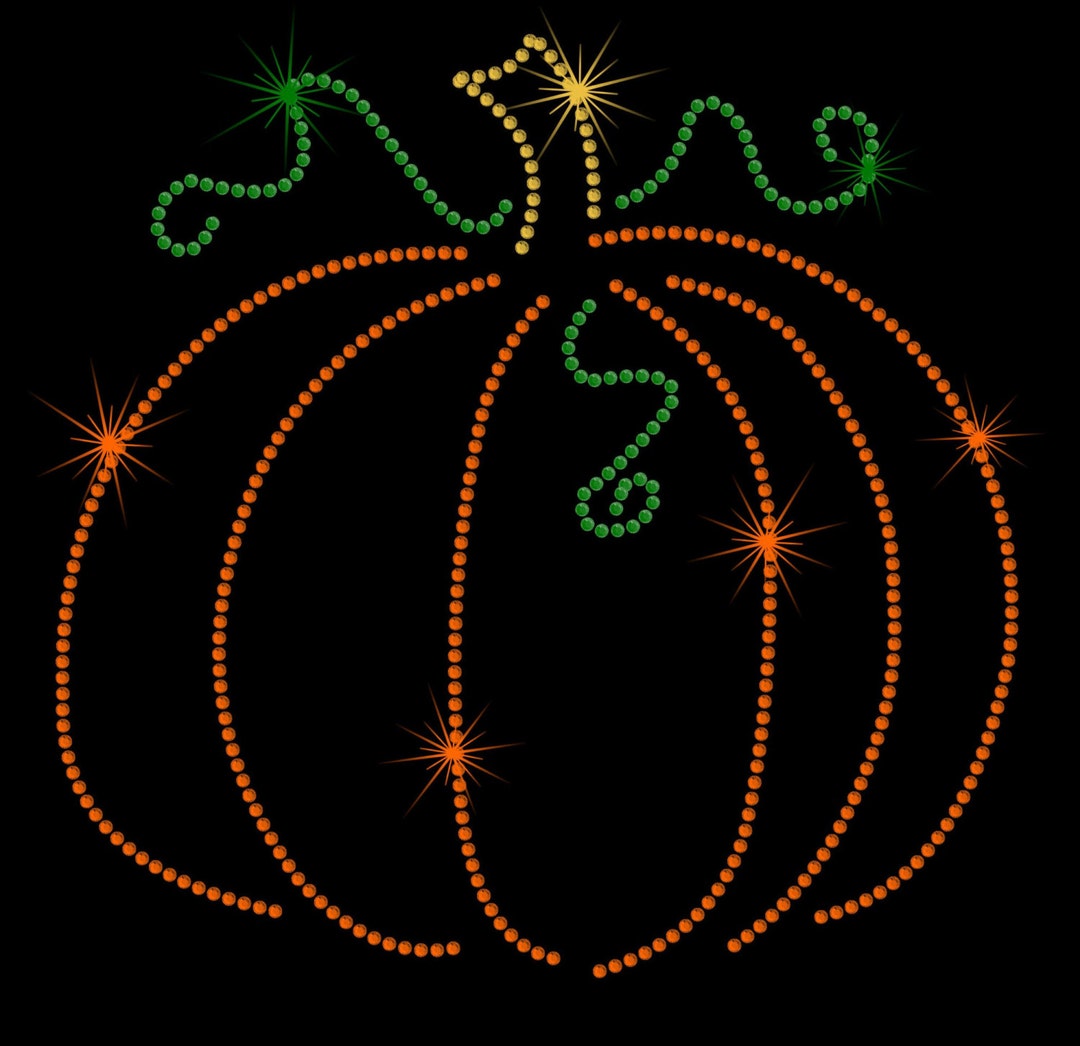 Pumpkin Ribbon Rhinestone 9