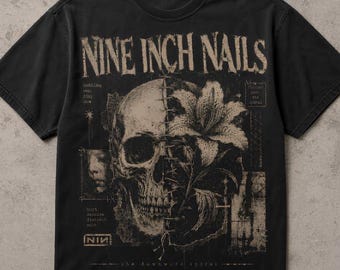 Nine Inch Nails Skull Graphic T-Shirt & Sweatshirt