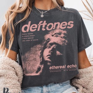Deftones Graphic T-Shirt, Vintage Shoegaze Tee, 90s Grunge Music Shirt, Ethereal Echo Retro Band Tee, Alternative Rock Fan Gift