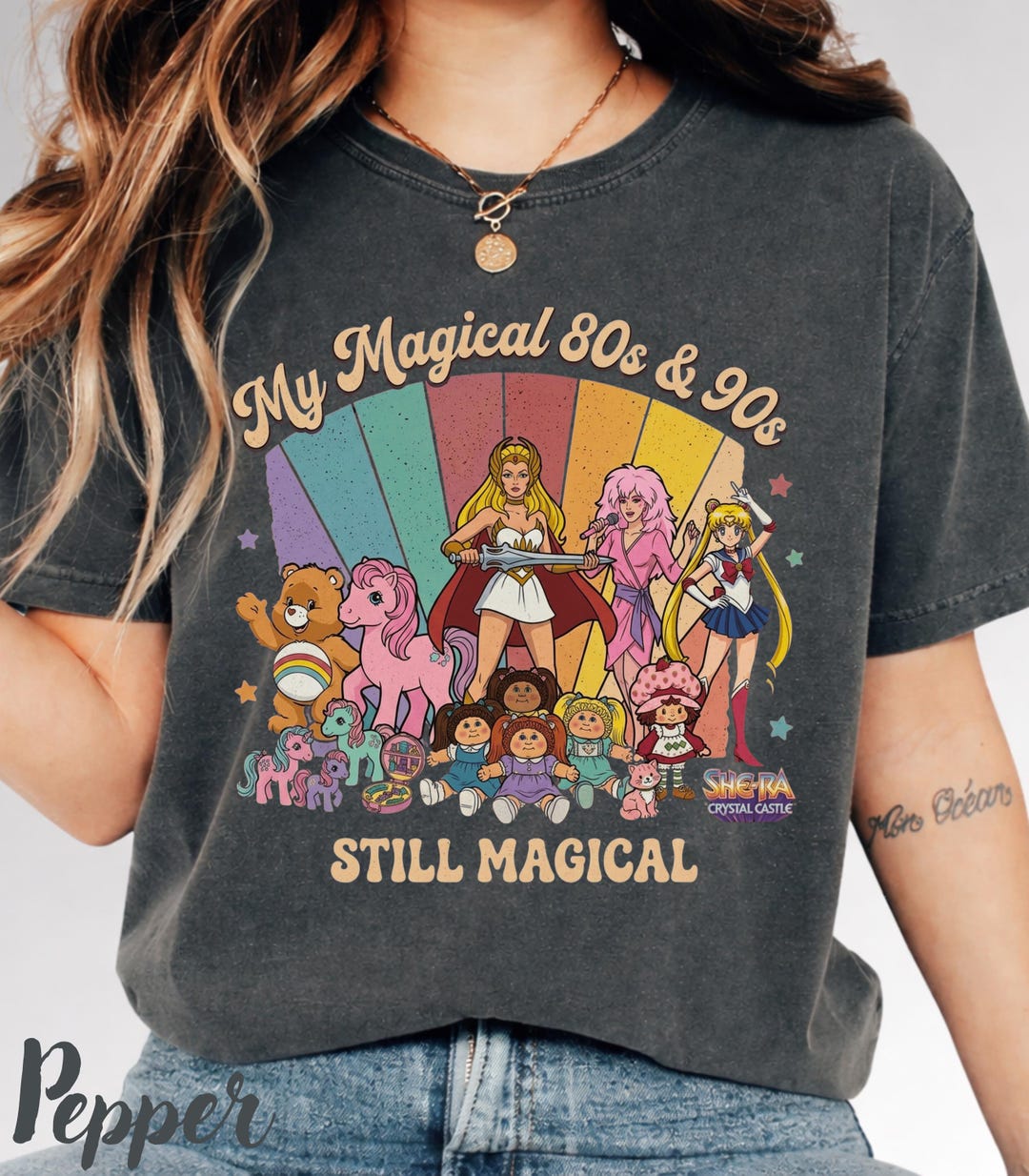 My Magical 80s 90s Shirt, Made in the 80s Tee, 40th Birthday Gift for Her, Retro Cartoon F