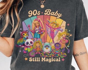 My Magical 80s 90s Shirt, Born in the 90s Tee, 30th Birthday Gift for Her, Retro Cartoon Friends Nostalgia T-shirt, 90s Party Rainbow Outfit
