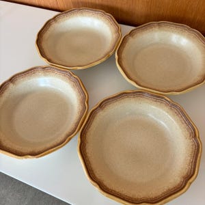 Mikasa Vintage &quot;Whole Wheat&quot; E8000 bowls. Set of four.