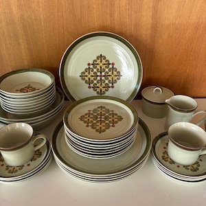 Mikasa Dinnerware Set 70s - Etsy