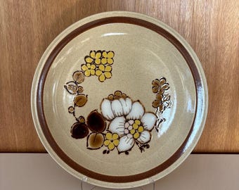 Vintage 1970s Brown Sugar, Cupboard Craft stoneware platter, made in Japan.