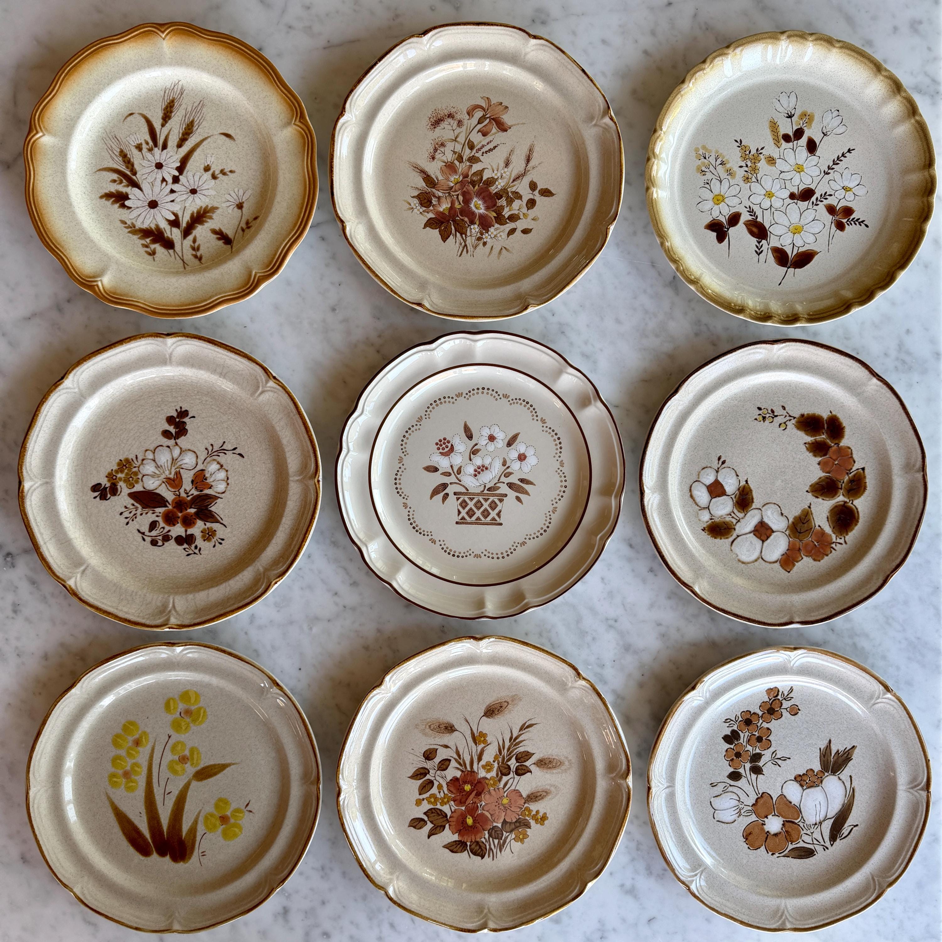 Vintage Antique Plates - Etsy