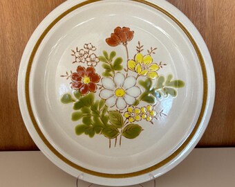 Montgomery Ward Vintage Stoneware Sunshine Flowers made in Japan platter. 1 platter.