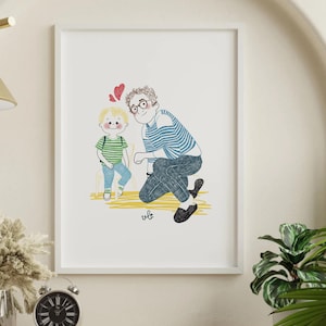 AANGEPAST PORTRET - Gepersonaliseerde illustraties van uw foto - een zoete en unieke herinnering