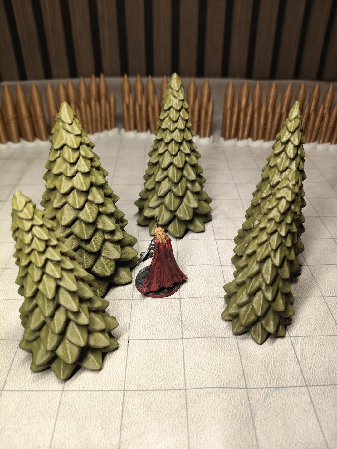 Miniature Terrain Set Pine Trees for DND & TTRPG Forest Scenery Map ...