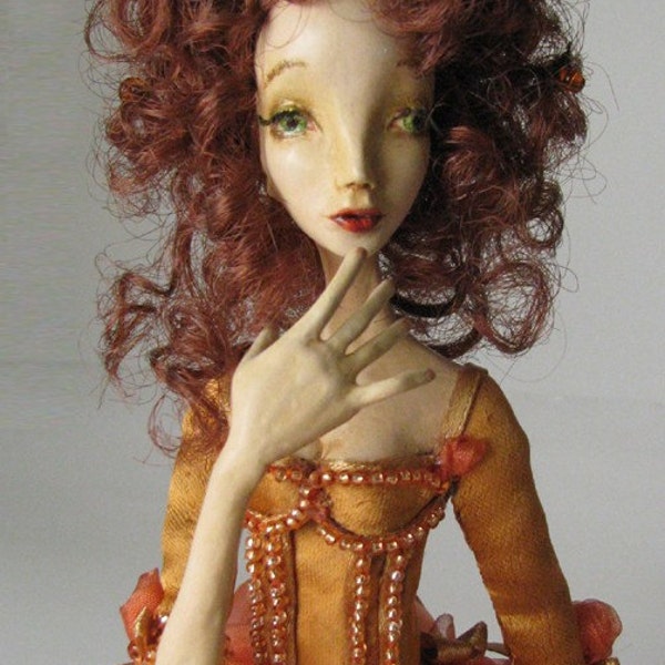 OOAK art doll, Phoenix Muse