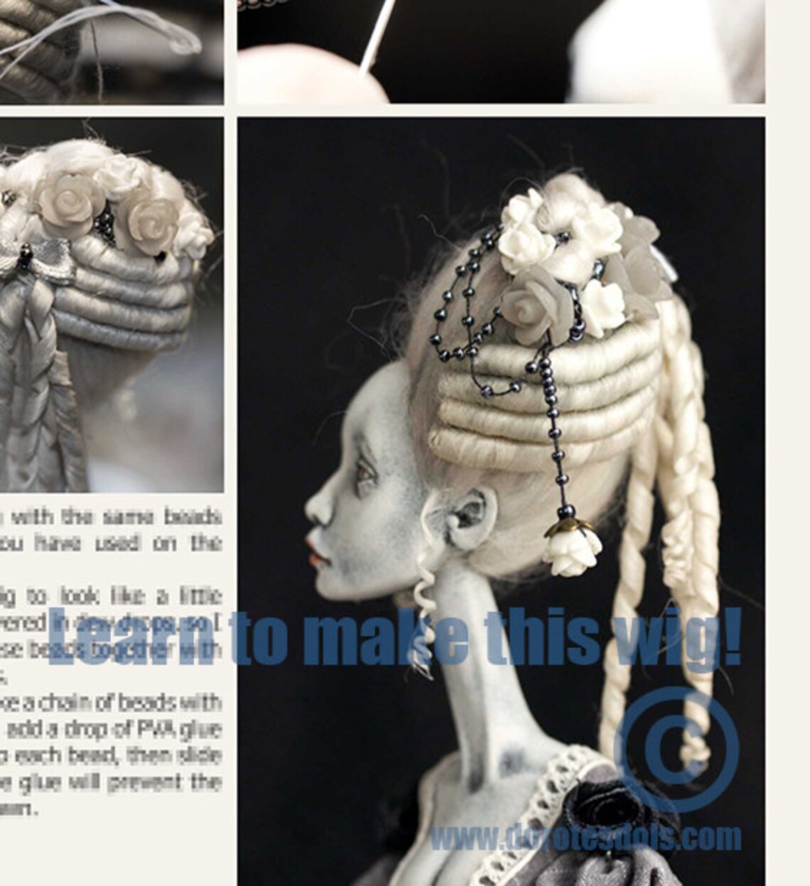Making a Ribbon Jointed Doll in Dorote Zaukaite style step by Etsy
