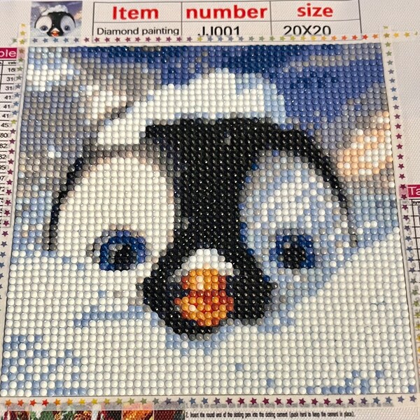 Diamond Art Penguin Etsy