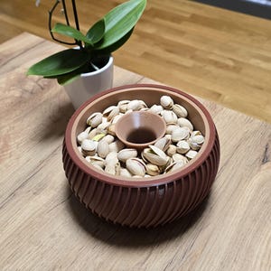 Cuenco para aperitivos de pistacho / Soporte de cáscara dividida impreso en 3D