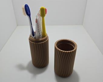 Porta spazzolino da viaggio stampato in 3D / Porta dentifricio portatile / Scatola igienica compatta ed ecologica