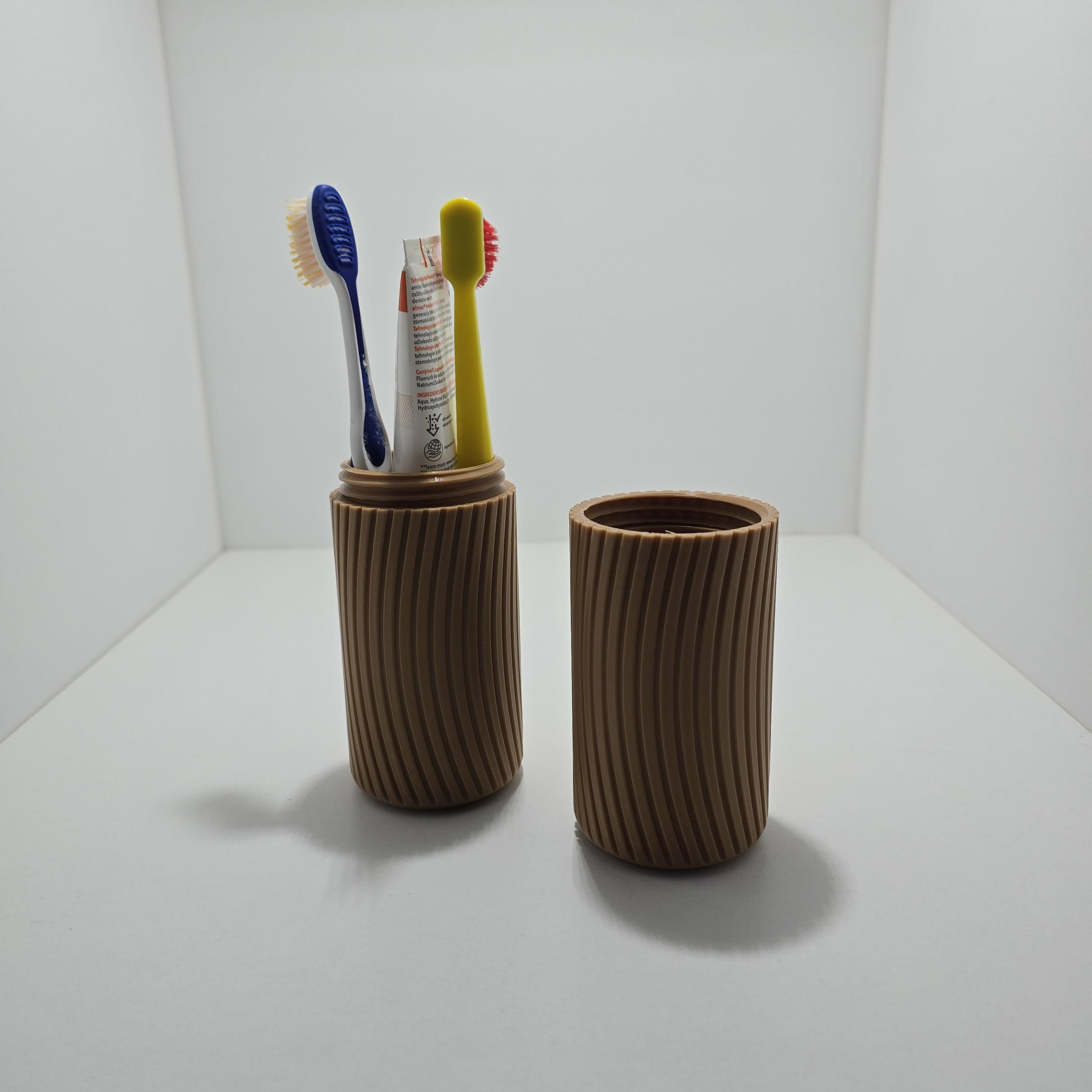 Toothbrush Case Design 3D Printed Travel Toothbrush Case | Portable Toothpaste Holder ...