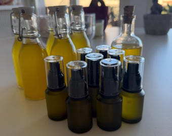 Huile de massage aux Lilas, faite maison (en provenance de Valdeblore, France)