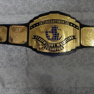 Custom Intercontinental Champion World Heavyweight Wrestling Title Brass Zinc Championship Adult Replica 4mm 2mm For Wrestlers Collectibles