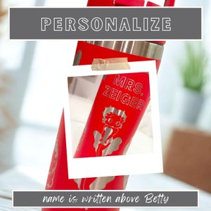 Custom Betty Boop YETI Tumbler: Laser Engraved, Personalized image 7