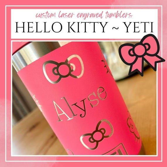 Hello Kitty YETI Tumbler | Laser Engraved, Personalized Gift - Etsy
