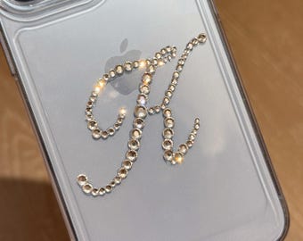 Personalized Swarovski Initial iPhone Case: Handmade Bling Gift