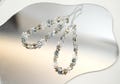 Silver Star Beaded Phone Charm: Crystal Phone Strap