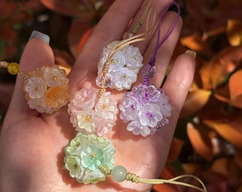 3D Blossom Flower Phone Charm: Spring Phone Strap