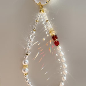 Perle Handy Anhänger, Perlen Handy Anhänger, Handy Handschlaufe, Kristall Handy Anhänger, Handy Kette, Premium Handy Anhänger, Handy Armband, Geschenke für sie, 10 Stück