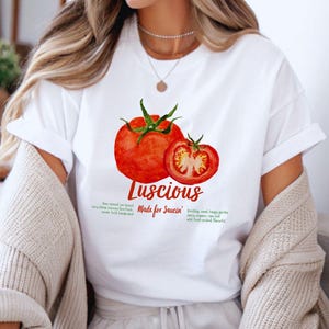 Vintage Tomate Grafik Tee: Cottagecore Garten-T-Shirt