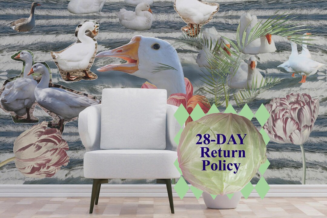 Geese in the Water Wall Mural Peel and Stick or Unpasted - Etsy