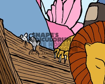 Flood – 8x10 hand-drawn, illustrated print
