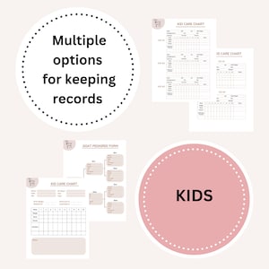 May include: Printable goat care charts and forms. Includes a kid care chart, an ID care chart, and a goat pedigree form. The charts are designed to help you keep track of your goats' health and growth. The forms are designed to help you keep track of your goats' lineage.