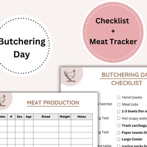 Chicken Logs Flock Management Records, Printable PDF, Farmer Gift, Egg ...