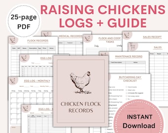 Raising Chickens Management Journal and Guide (PDF Download)