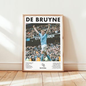 Kevin De Bruyne - Kultige Manache City Legende - Kunst | Poster | Digitaldruck | Wandkunst | Fußball