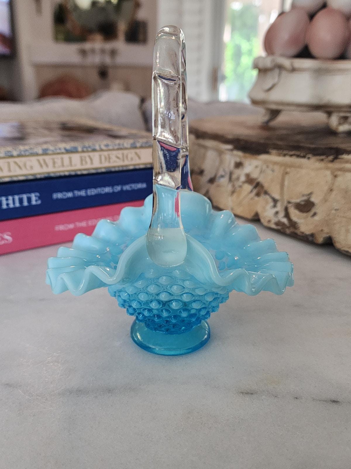 Fenton Blue Opalescent - Etsy