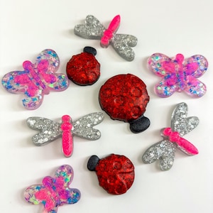 Custom Resin Bugs for Sensory Play in Matte finish | Butterfly | Ladybug | Gift idea | Fine Motor Skills | Montessori | Spring | Homeschool