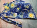Beautiful starry night art ear saver Scrub Cap Men Women Custom Made Hat Healthcare Headgear Doctors Nurses EMS